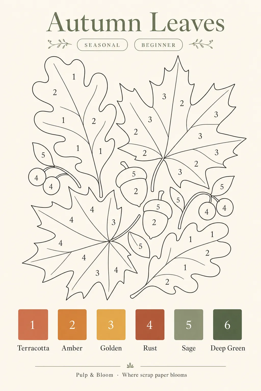 Autumn seasonal color-map pattern
